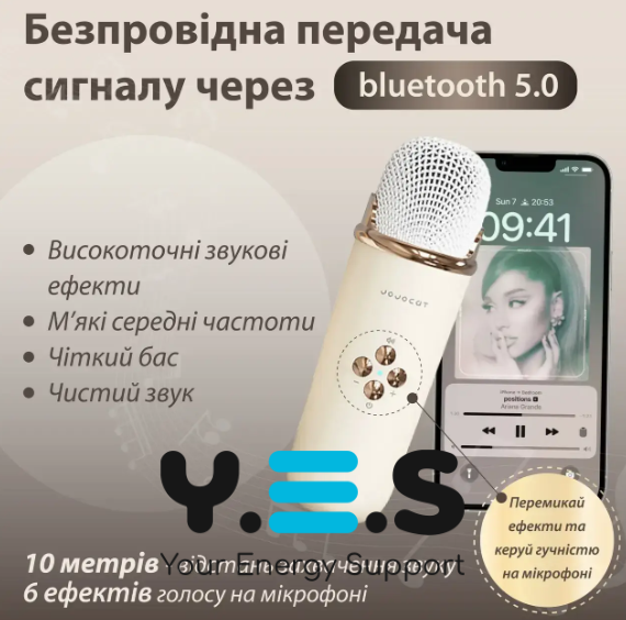 Портативна Bluetooth-колонка RETRO на акумуляторі з мікрофоном — міні-караоке