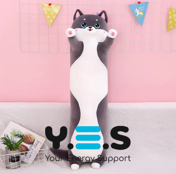 М’яка іграшка-обіймашка «Кіт Батон» антистрес-подушка, 50 см