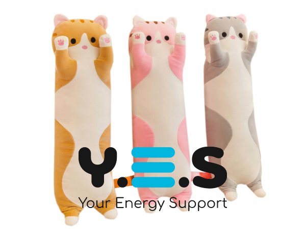 М’яка іграшка-обіймашка «Кіт Батон» антистрес-подушка, 50 см