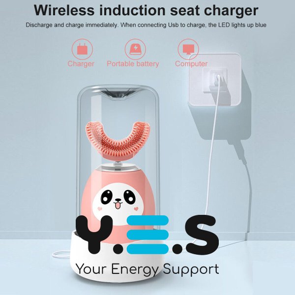 Дитяча U-подібна електрична ультразвукова силіконова зубна щітка-капа