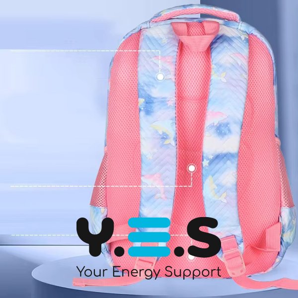 Дитячий шкільний рюкзак 3 в 1 для дівчаток «Дельфінчик» (набір: рюкзак+сумка+пенал)