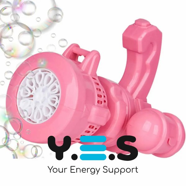 Дитячий автомат-кулемет Bubble Machine Toy — генератор мильних бульбашок (пухирцевий пістолет)