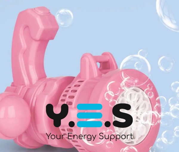 Дитячий автомат-кулемет Bubble Machine Toy — генератор мильних бульбашок (пухирцевий пістолет)