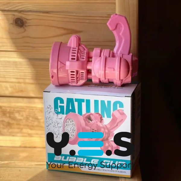 Дитячий автомат-кулемет Bubble Machine Toy — генератор мильних бульбашок (пухирцевий пістолет)