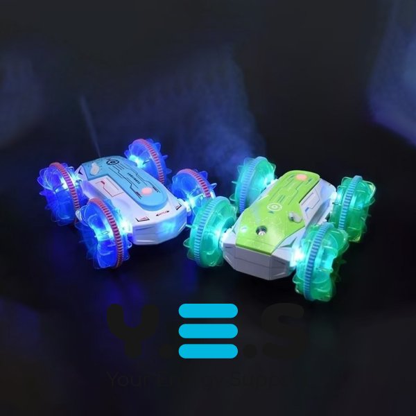 Трюкова радіокерована машинка-перевертень Amphibious Stunt: їздить по воді, дим, підсвітка