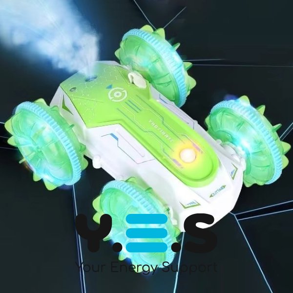 Трюкова радіокерована машинка-перевертень Amphibious Stunt: їздить по воді, дим, підсвітка