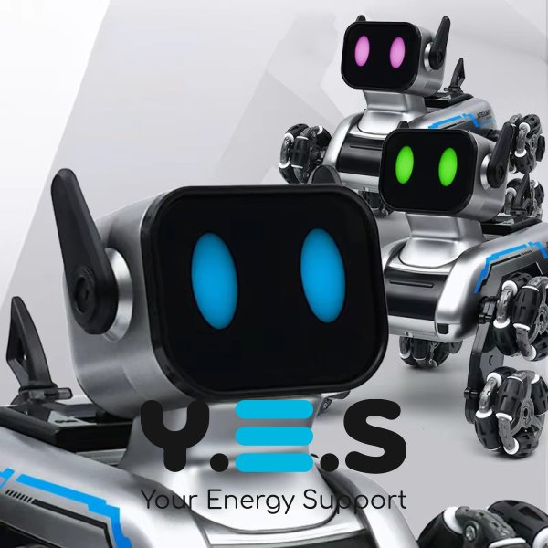 Радіокерований робот-пес Stunt Robot Dog на колесах: вбудований динамік і LED-підсвітка