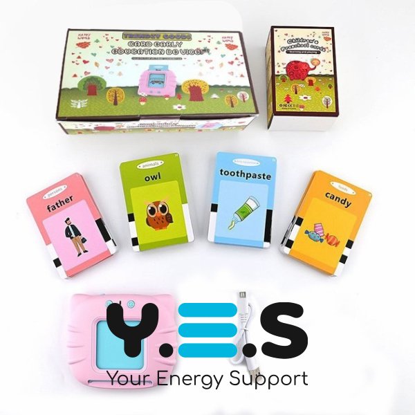 Монтессорі розвиваючі звукові картки для дітей: гра для вивчення англійської, 224 слова