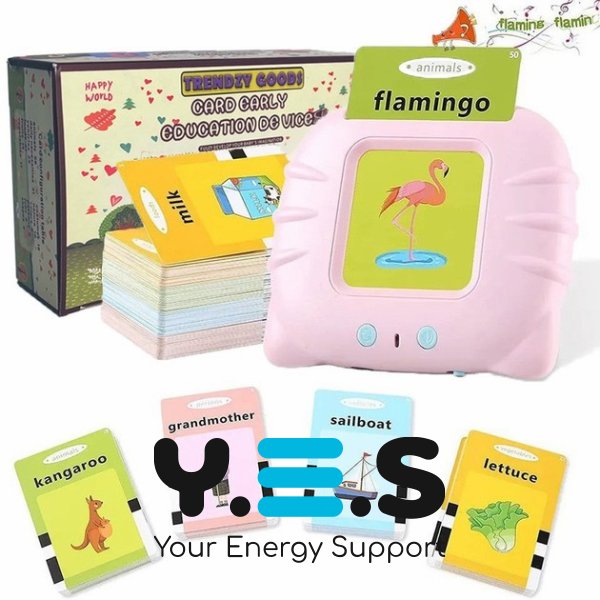 Монтессорі розвиваючі звукові картки для дітей: гра для вивчення англійської, 224 слова