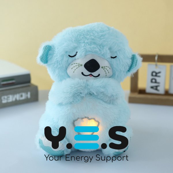 Плюшева іграшка-нічник видрочка Soothe Snuggle Otter: музика, підсвітка, імітація дихання