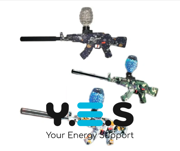 Дитячий орбібольний автомат GUN TOYS WH10 — кулемет‑пістолет, стріляє орбізами та гелевими кульками