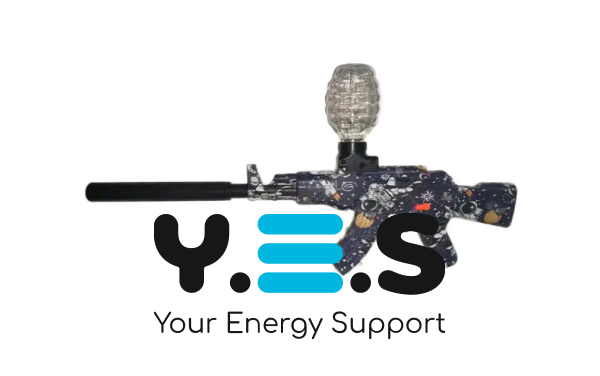 Дитячий орбібольний автомат GUN TOYS WH10 — кулемет‑пістолет, стріляє орбізами та гелевими кульками