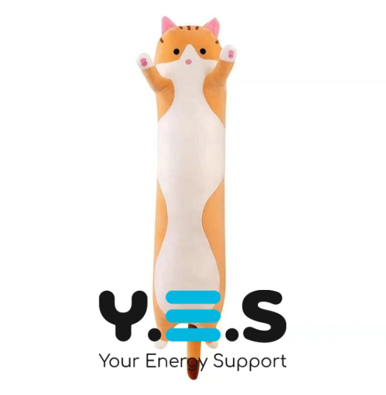 М’яка іграшка-обіймашка «Кіт-батон» антистрес подушка, 90 см