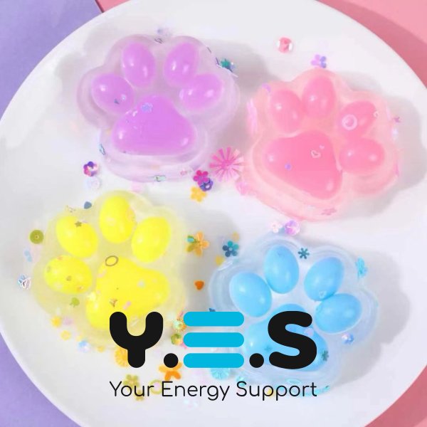 Антистрес-іграшка Squish Cat Paw: силіконова сквіш-лапка котика (таба) для дітей