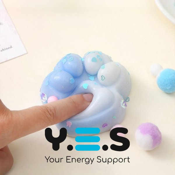 Антистрес-іграшка Squish Cat Paw: силіконова сквіш-лапка котика (таба) для дітей