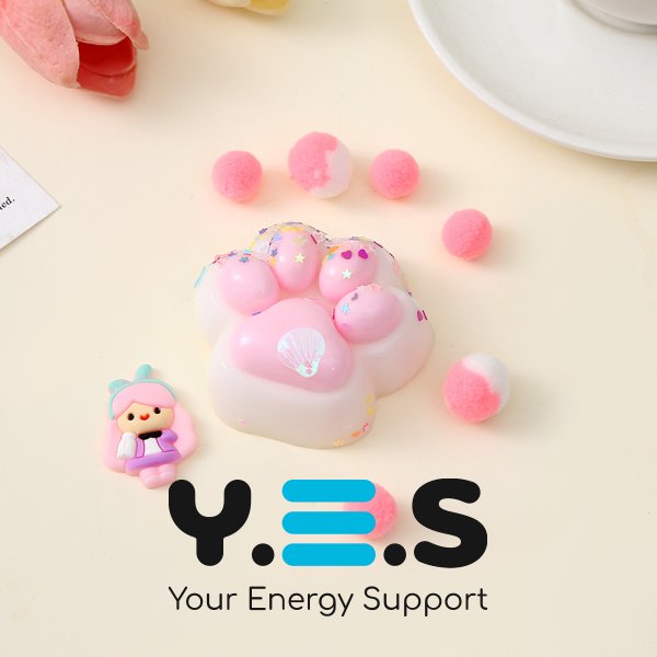 Антистрес-іграшка Squish Cat Paw: силіконова сквіш-лапка котика (таба) для дітей