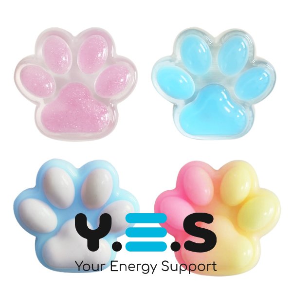 Антистрес-іграшка Squish Cat Paw: силіконова сквіш-лапка котика (таба) для дітей