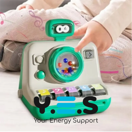 Міні-піаніно іграшкове з музикою та підсвіткою, електросинтезатор на батарейках, Монтессорі, 18м+