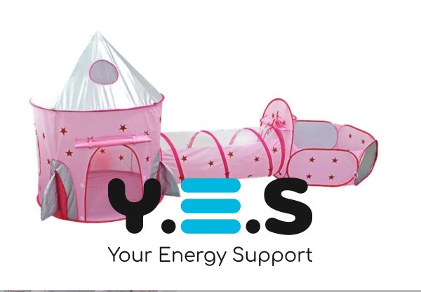 Дитячий ігровий намет 3-в-1: замок-будиночок з тунелем і сухим басейном