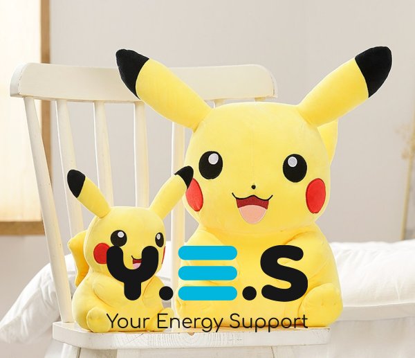 М’яка іграшка-обіймашка Пікачу, антистрес-подушка 45 см