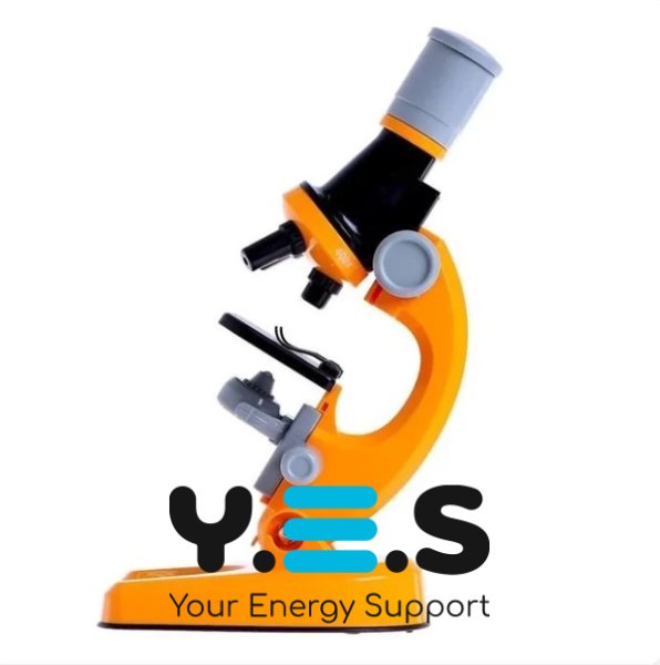 Дитячий мікроскоп з підсвічуванням і набором біозразків, іграшковий, 3 рівні збільшення