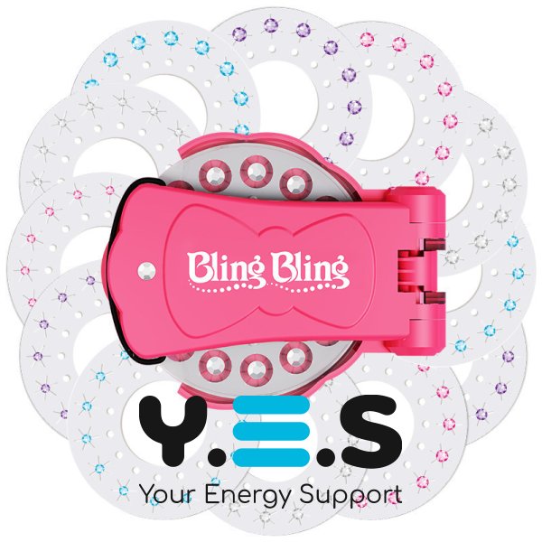 Степлер-стайлер Bling Bling для волосся: прикраса стразами, «діамантовий» для дівчаток