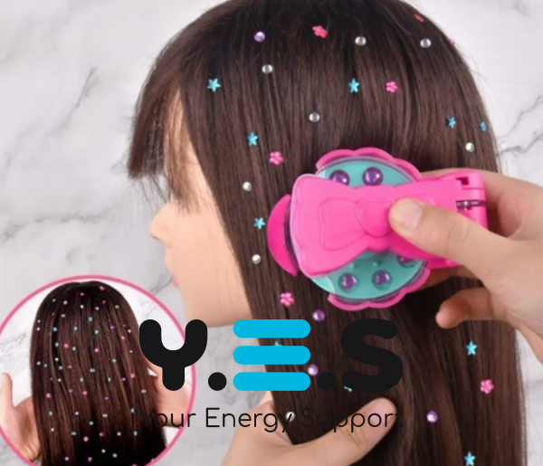 Степлер-стайлер Bling Bling для волосся: прикраса стразами, «діамантовий» для дівчаток