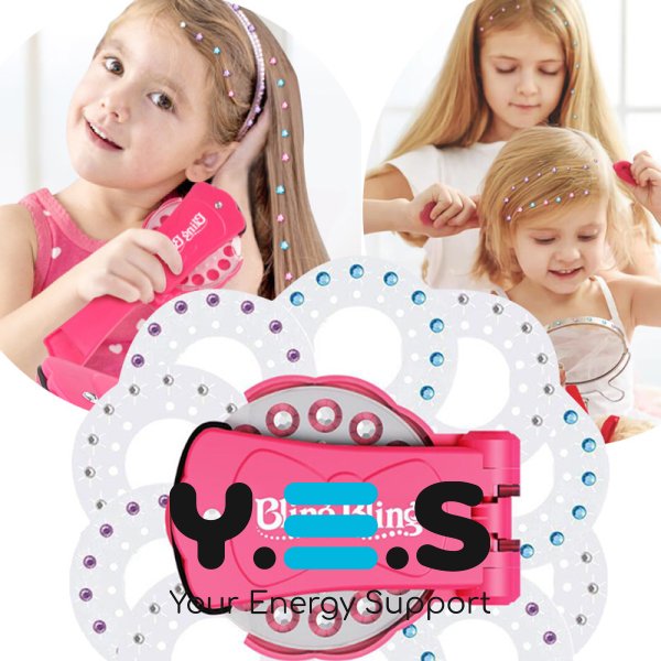 Степлер-стайлер Bling Bling для волосся: прикраса стразами, «діамантовий» для дівчаток