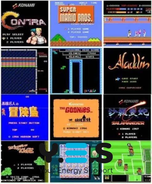 Ігрова приставка LH-35 з бездротовими джойстиками, 3000 класичних ігор, HDMI, компактна