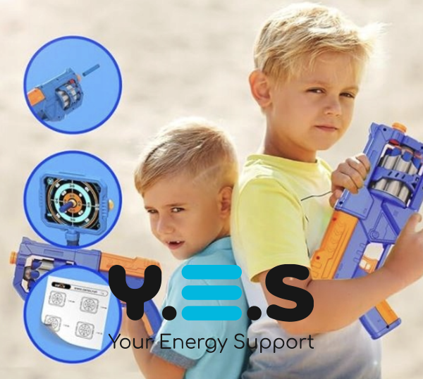 Дитячий тир 3в1 801-17: баскетбол, пістолет і мобільна мішень (набір для дітей)