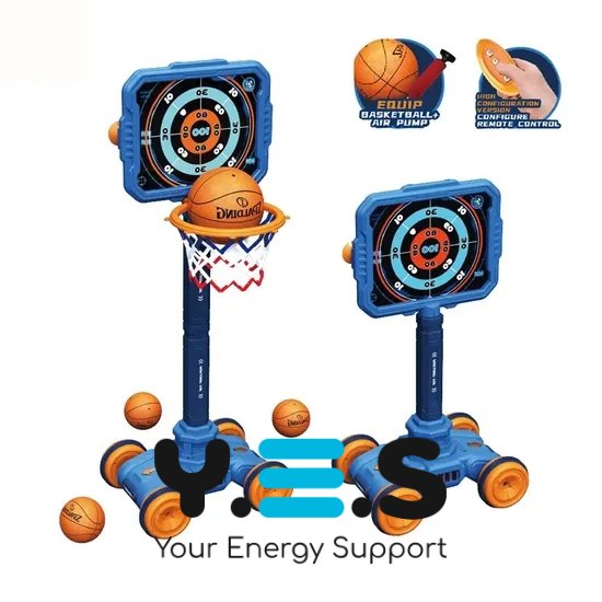 Дитячий тир 3в1 801-17: баскетбол, пістолет і мобільна мішень (набір для дітей)