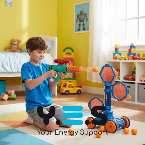 Дитячий тир 801-8: пістолет із мобільною мішенню, ігровий набір для влучності та розваг