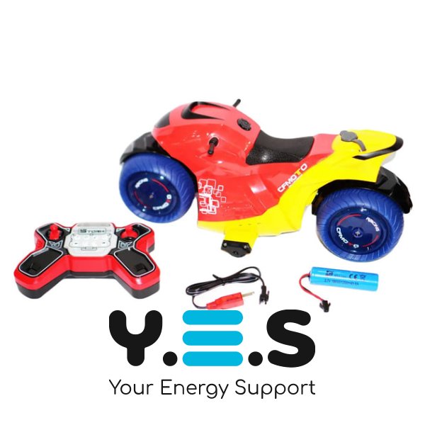 Трюковий радіокерований мотоцикл SmartUs QF670-1 з LED-підсвічуванням та ефектом диму