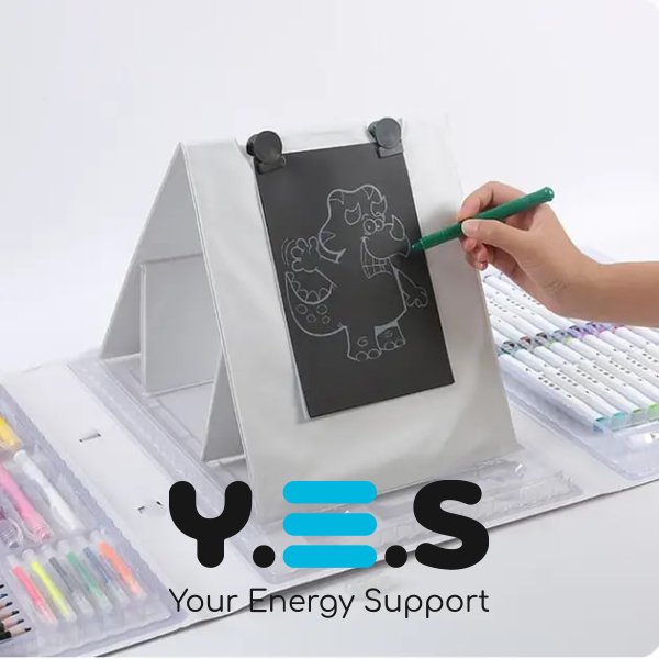 Дитячий набір для малювання 007: 98 предметів, мольберт у кейсі, набір для творчості