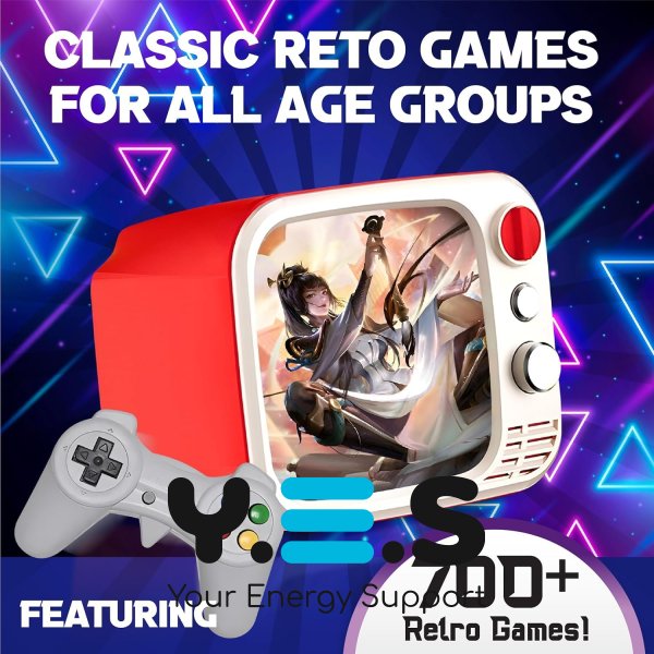 Ретро консоль H7 Mini TV: 740 ігор, портативна з екраном, 2 джойстики