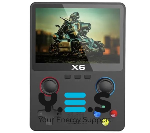 Портативна ігрова консоль X6, 3,5" IPS екран, 10000 вбудованих ігор