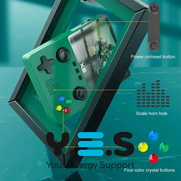 Портативна ігрова консоль X6, 3,5" IPS екран, 10000 вбудованих ігор