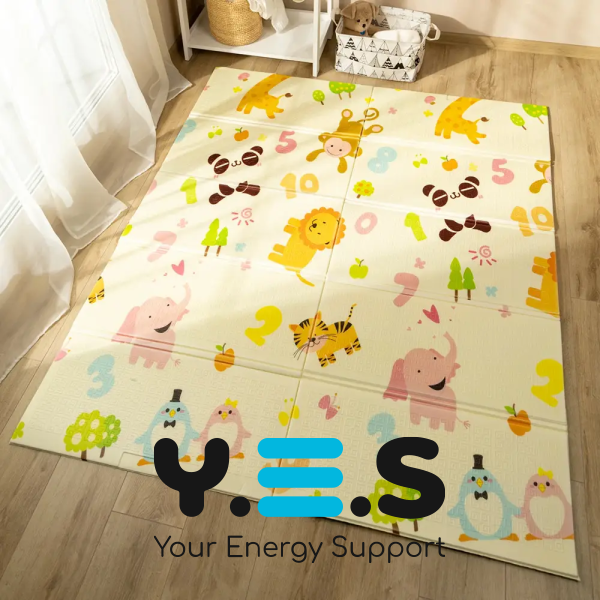 Дитячий складний термокилимок для гри й розвитку 150×180 см, Folding baby mat, ростомір