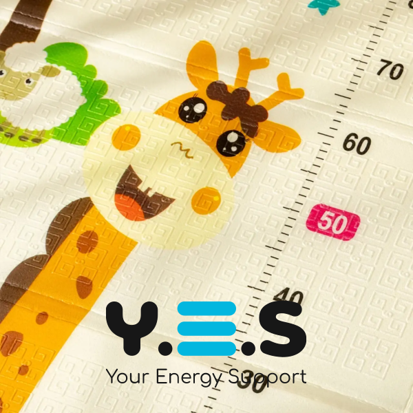 Дитячий складний термокилимок для гри й розвитку 150×180 см, Folding baby mat, ростомір