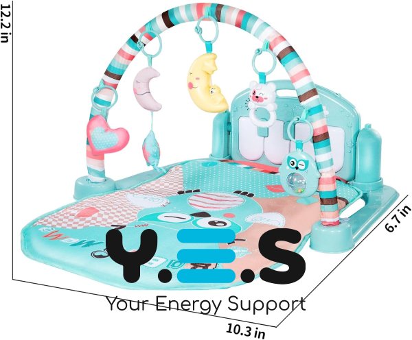 Музичний розвивальний килимок B250 для малюків — багатофункціональний дитячий ігровий килимок