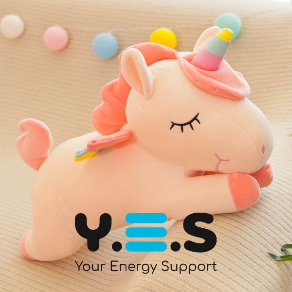 Плюшева м’яка іграшка єдиноріг-обіймашка для дітей, 40 см