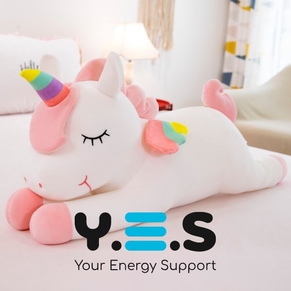 Плюшева м’яка іграшка єдиноріг-обіймашка для дітей, 40 см