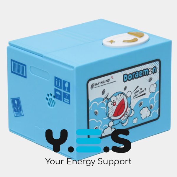 Інтерактивна дитяча скарбничка DORAEMON з автоприйомом монет, на батарейках