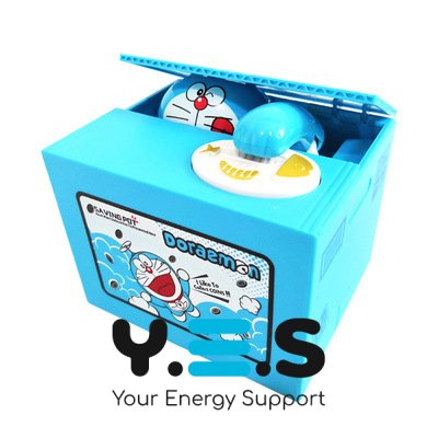 Інтерактивна дитяча скарбничка DORAEMON з автоприйомом монет, на батарейках