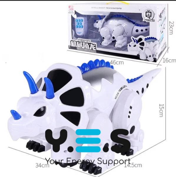 Інтерактивний робот-динозавр на радіокеруванні з пультом, світлом і звуком 2629-T18B