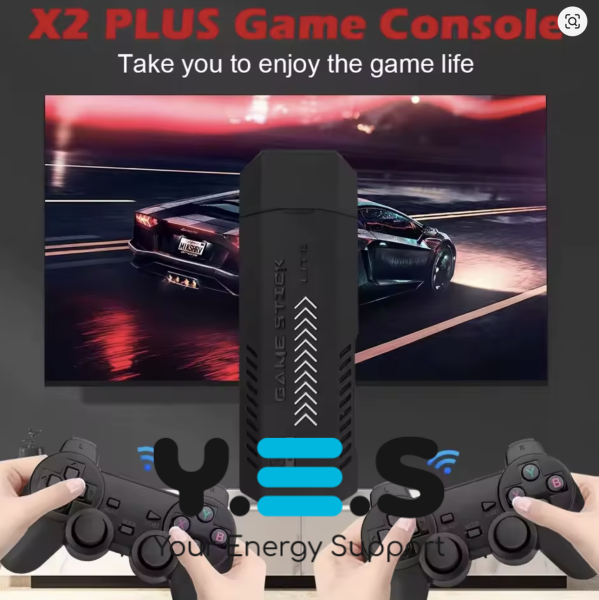 Ігрова приставка X2 Plus Gamestick 64GB, 4K Ultra HD, 2 бездротові джойстики