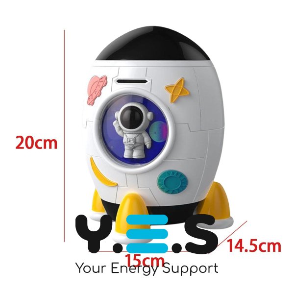 Дитячий електронний сейф-скарбничка «Ракета» 852A з музикою