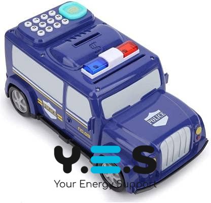 Дитячий електронний сейф-скарбничка «Поліцейська машина» 589-13B