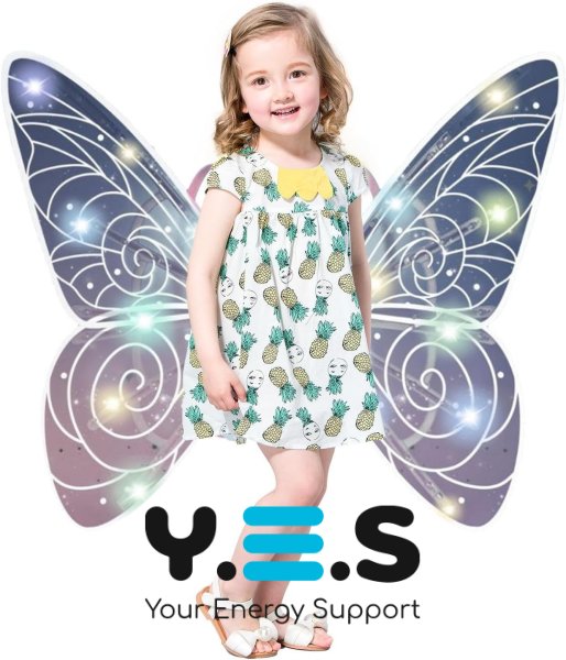 LED-крила феї Shadow Angel з підсвічуванням і рухомим механізмом для чарівного образу