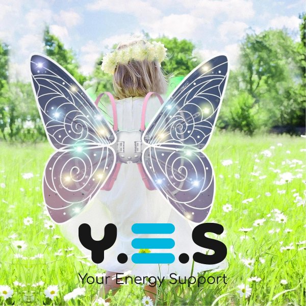 LED-крила феї Shadow Angel з підсвічуванням і рухомим механізмом для чарівного образу